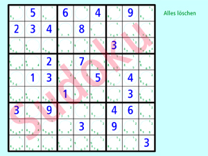 Zum Flash-Spiel: "Sudoku-Hilfe"